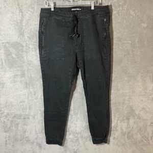 Been Trill Joggers Men’s Size Large Black Zip Pockets Drawstring Athletic Pants